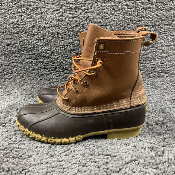 Vintage L.L. Bean Leather Bean Boots Men's Size 7 M  Maine 175052 Duck Boot - Picture 1 of 7